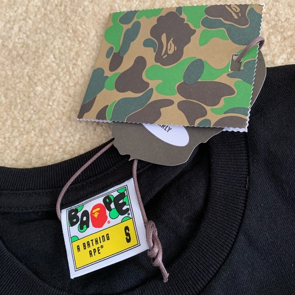 Bape A Bathing Galaxy Glow Ape Head Tee Small - Picture 3 of 5